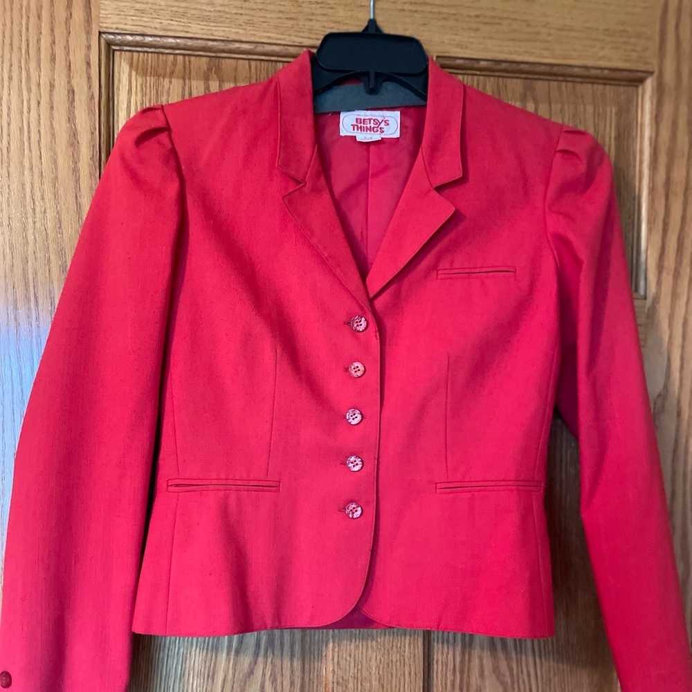 Vintage Betsy’s Things skirt and blazer
